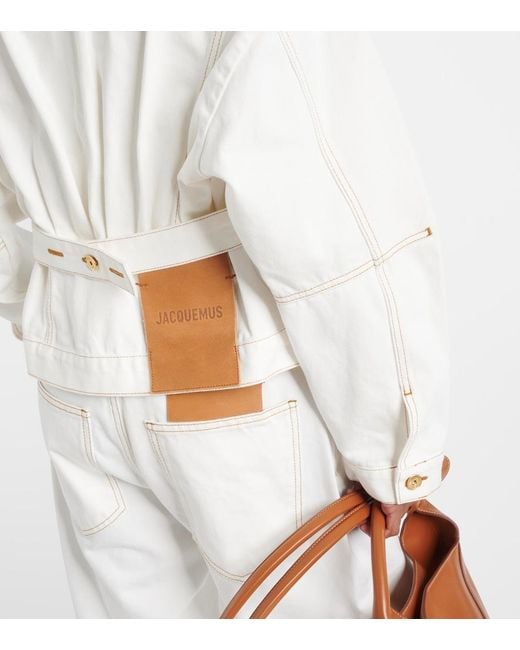 Jacquemus White La Veste De-nîmes Denim Jacket