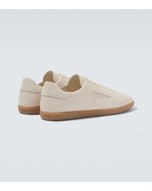 Zegna White 232 Leather Sneakers for men