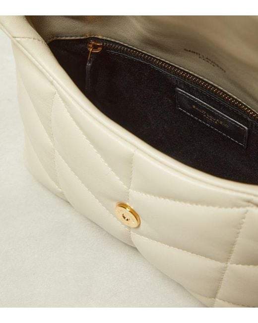 Saint Laurent White Puffer Toy Leather Shoulder Bag