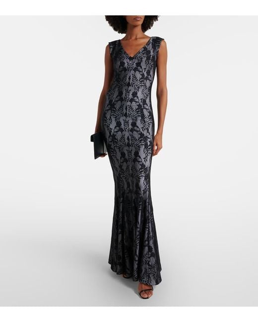 Abito Lungo Grace di Norma Kamali in Black