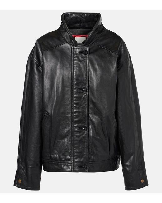 Isabel Marant Black Betinia Leather Jacket