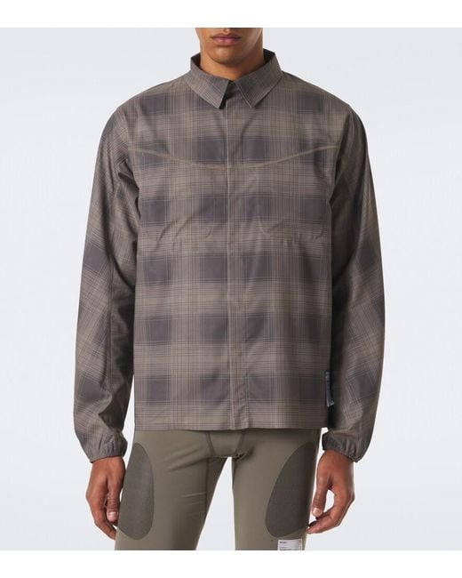 Satisfy Gray Plaid Flannel Jacket for men