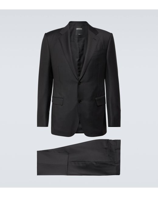 Zegna Black Trofeo Wool Suit for men