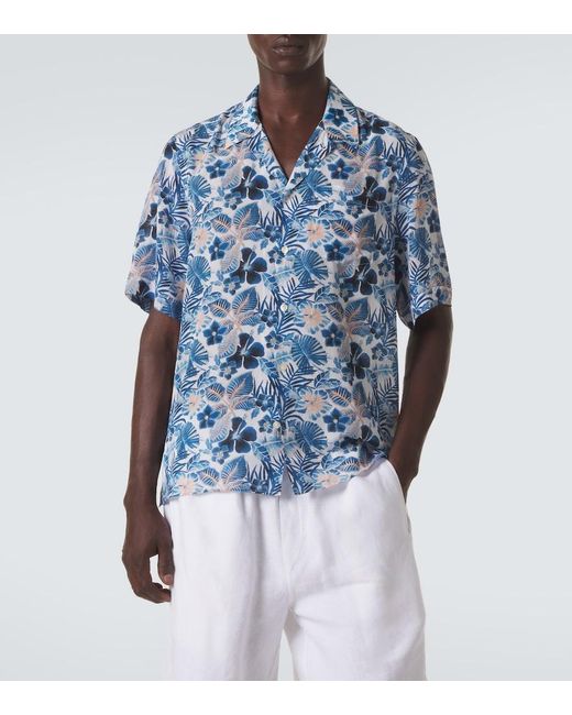Vilebrequin Blue Floral Shirt for men