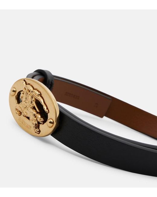 Burberry Black Ekd Leather Belt
