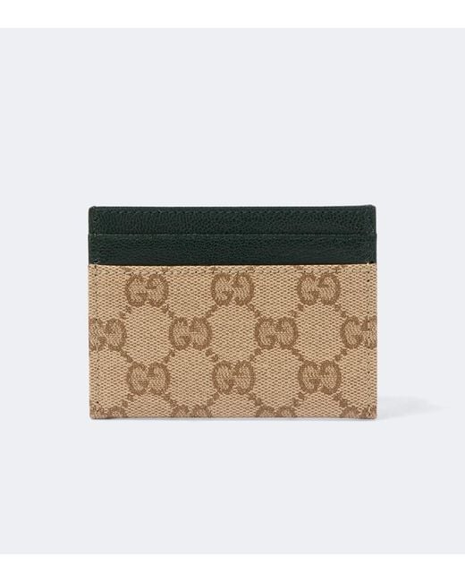 Gucci Natural Essence Classic Gg Canvas Card Holder for men
