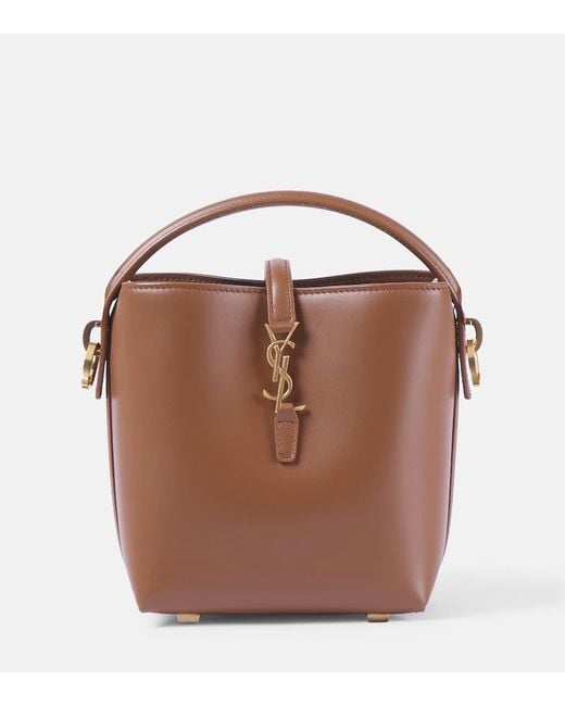 Le 37 Mini Spalla Borsa di Saint Laurent in Brown