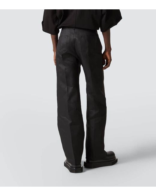 Pantalon Ample Geth En Lin Rick Owens pour homme en coloris Black