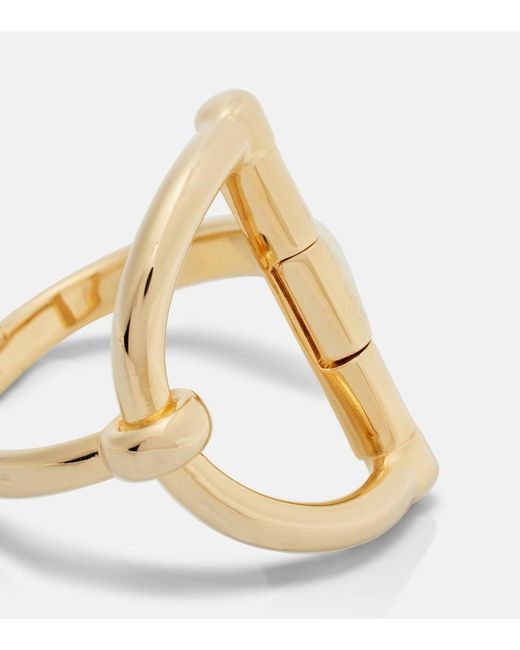 Gucci Metallic Half Horsebit Cuff Bracelet