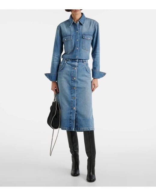 Stella McCartney Blue Denim Shirt
