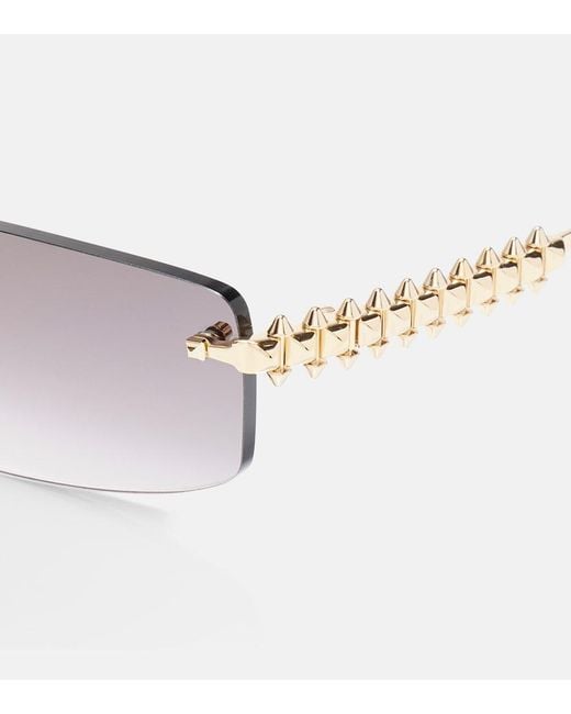 Cartier Metallic Clash De Cartier Rectangular Sunglasses
