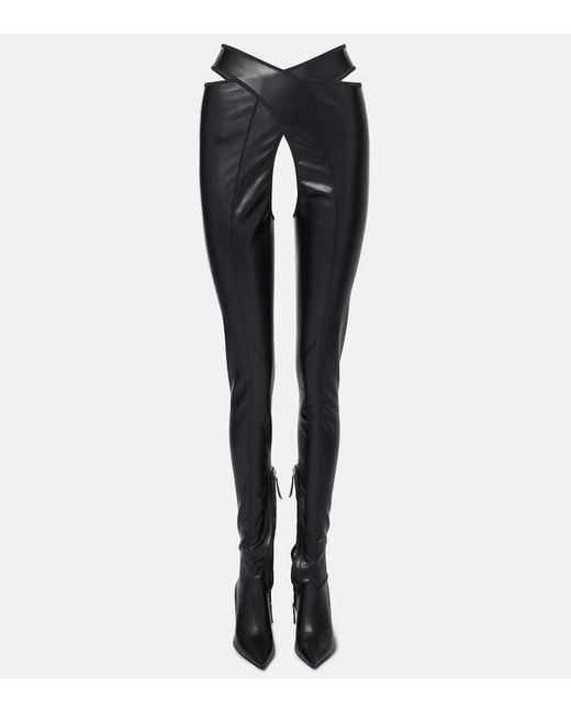 The Attico Black Overknee-Stiefel Cheopissima 105