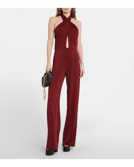 Johanna Ortiz Red Jumpsuit Aus Jersey