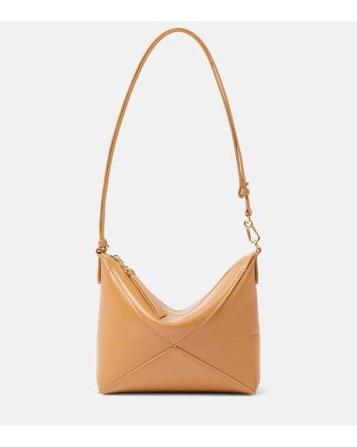 Loewe White Puzzle Fold Leather Shoulder Bag