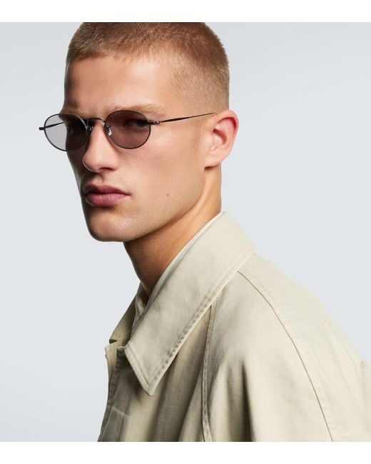 Auralee Metallic X Eyevan 003 Oval Sunglasses for men