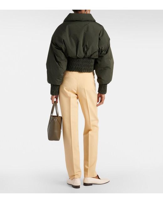 Tod's Green Padded Bomber Jacket