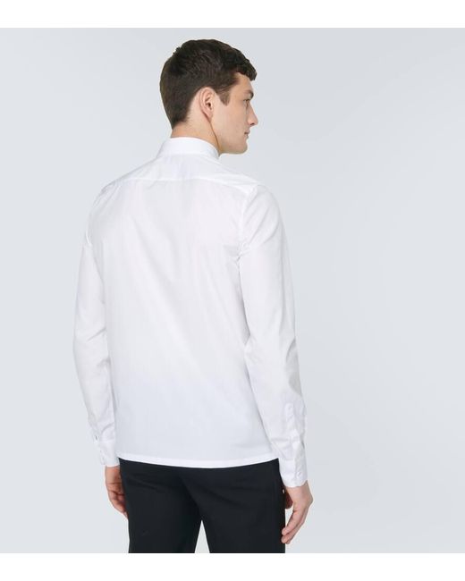 Camisa de algodon Prada de hombre de color White