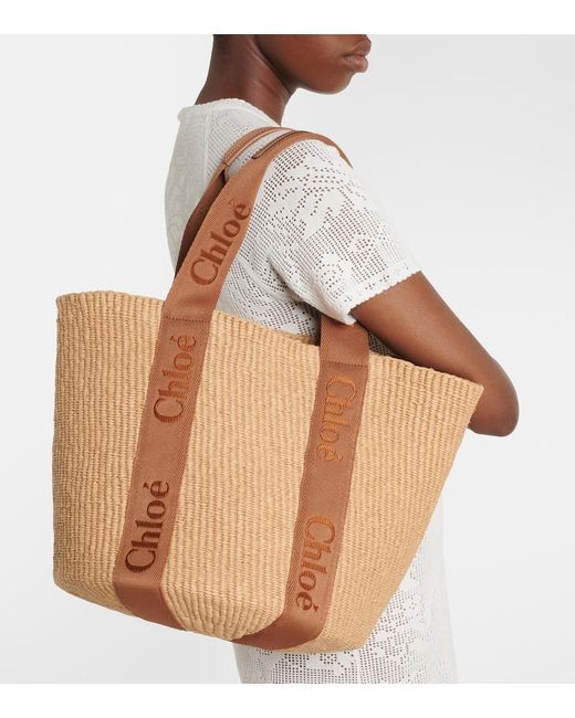 Chloé Brown Woody Large Basket Bag