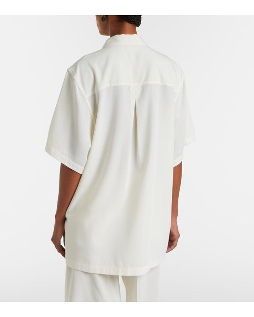 Totême  White Oversized Polo Shirt