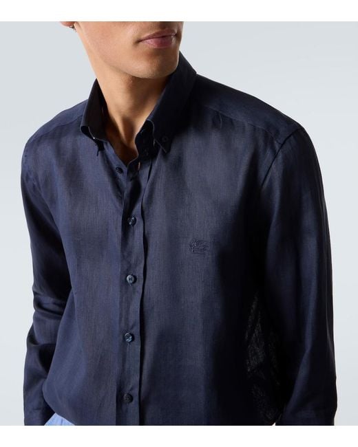 Camicia di Etro in Blue da Uomo