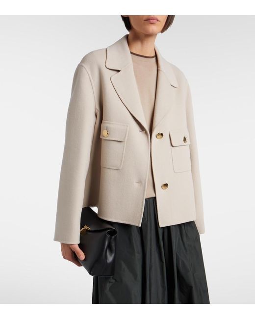 Max Mara Natural Virgin Wool Jacket