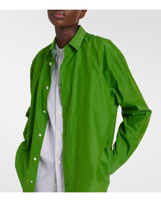 Loewe Green Hemd aus Baumwolle und Seide