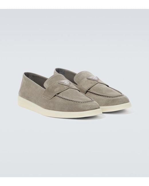 Mocassini di Prada in Gray da Uomo