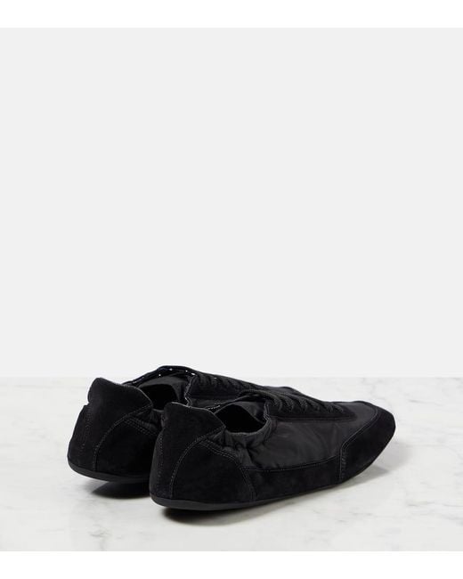 Sneakers Collapse Re-Nylon Con Suede di Prada in Black