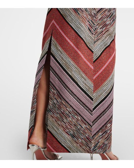 Missoni Red Lame Maxi Dress