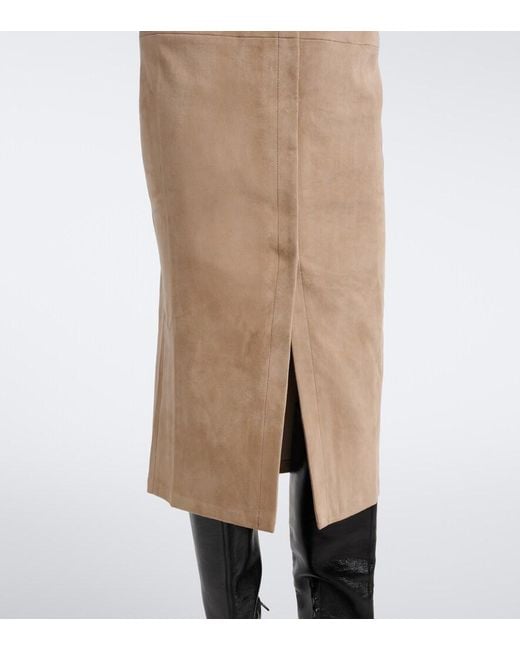 Stouls Natural Becky Suede Shirt Dress