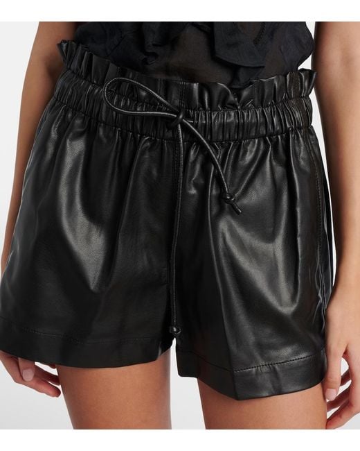 Isabel Marant Black Naline High-Rise Shorts