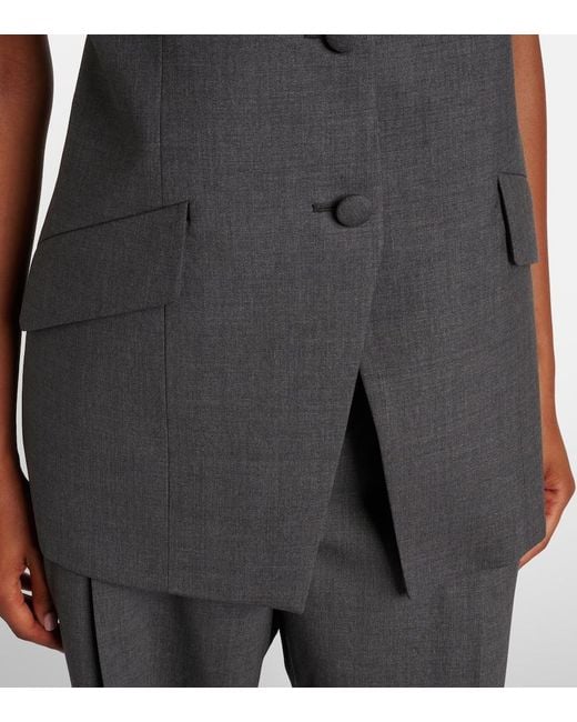 Rohe Black Wool Vest
