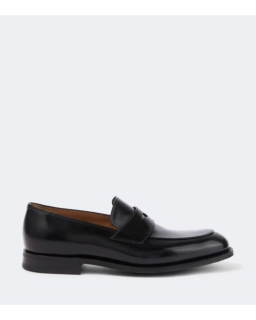 Church's Black Hertford Leather Penny Loafers for men