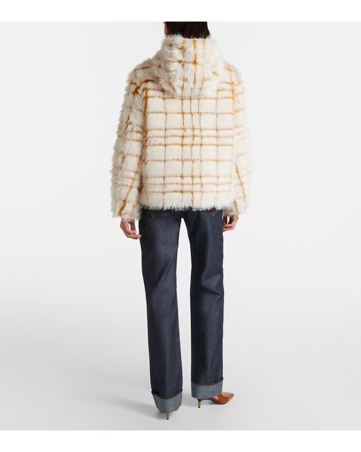 Moncler Natural Pluvier Checked Jacket