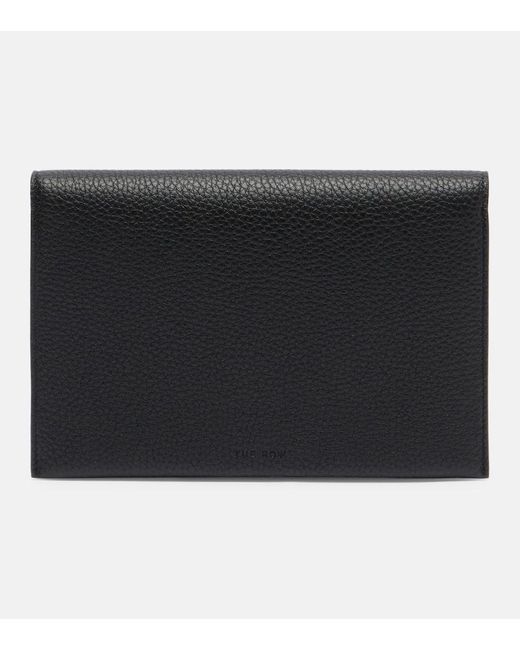 The Row Black Leather Pouch