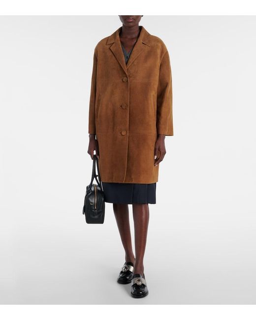 Prada Brown Suede Coat