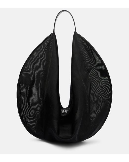 Aesther Ekme Black Ray 50 Large Mesh Shoulder Bag