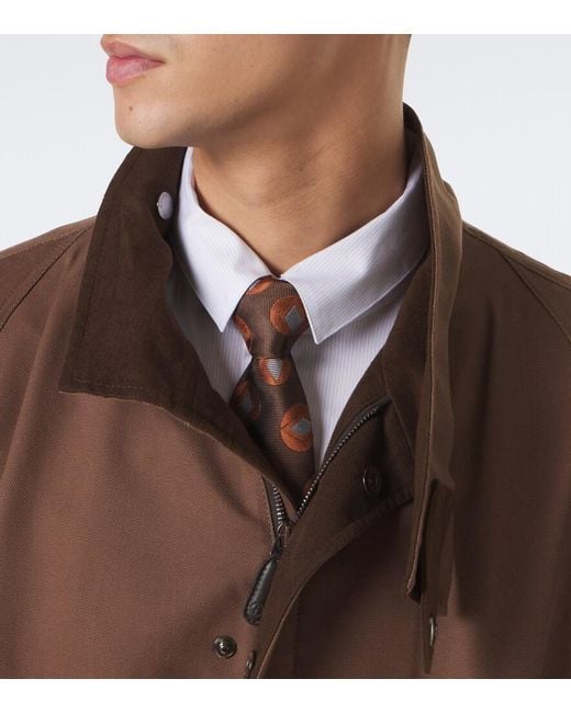 Giorgio Armani Brown Silk Jacquard Tie for men