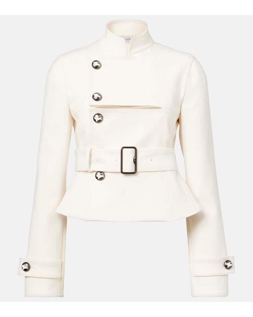 Burberry Natural Belted Cutout Jacket