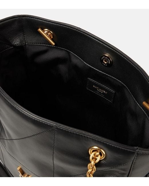 Saint Laurent Black Jamie Shopping Small Leather Shoulder Bag