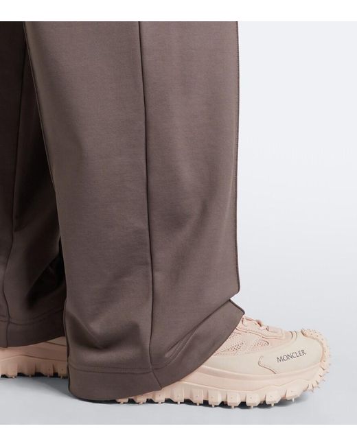 Moncler Pink Trailgrip Gtx Suede Sneakers