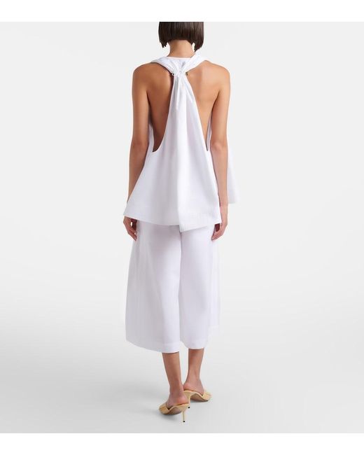 Jacquemus White Marin Cotton Bermuda Shorts