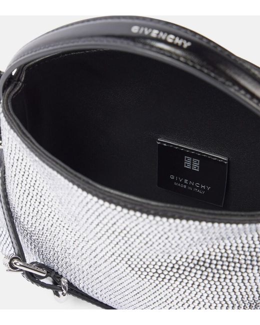 Givenchy Gray Voyou Nano Embellished Shoulder Bag
