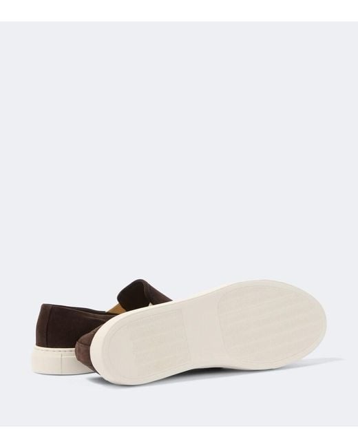 Common Projects Brown Suede Slip-On Shoes for men