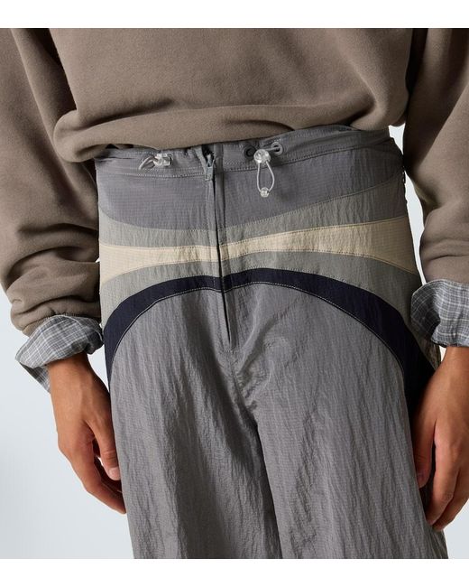 ERL Gray Technical Flared Pants for men