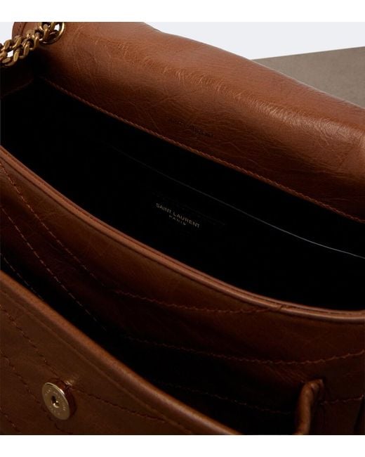 Saint Laurent Brown Niki Small Leather Shoulder Bag