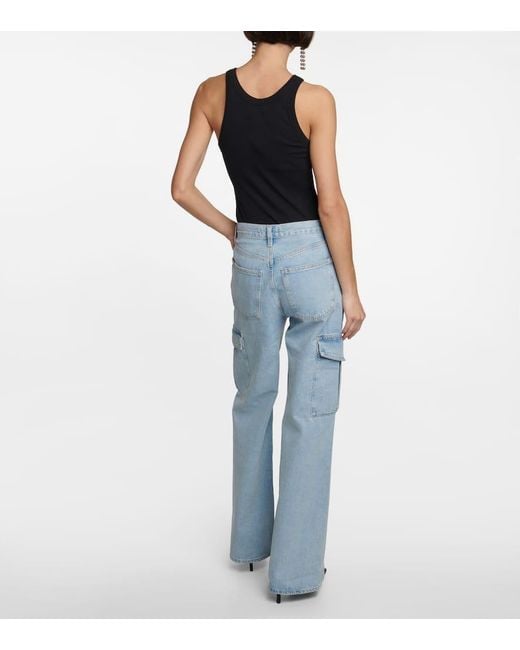 Agolde Blue Minka Denim Cargo Pants