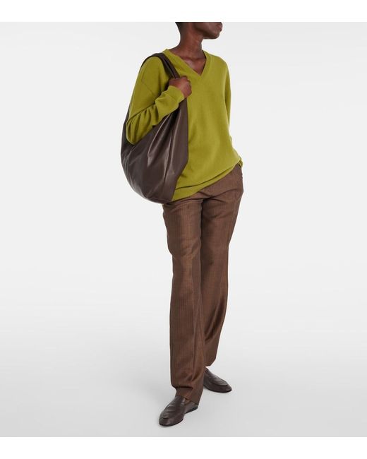 The Row Brown Schultertasche New Bindle Aus Leder