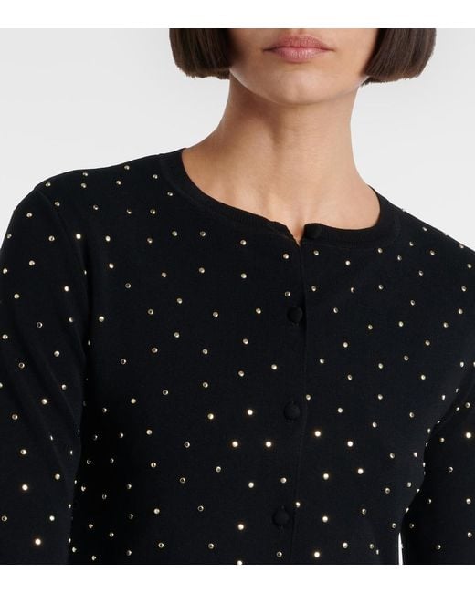 Altuzarra Blue Ferris Embellished Cropped Cardigan