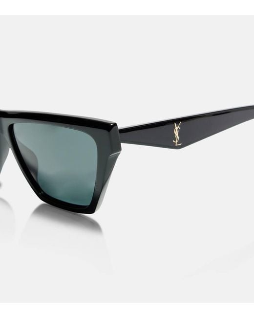 Occhiali Da Sole Cat-Eye Sl M103 Con Monogramma di Saint Laurent in Blue